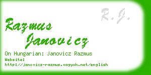 razmus janovicz business card